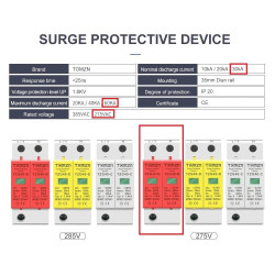 AC SPD 1PN 275V 30KA-60KA Surge Protect Device House Office Arrester